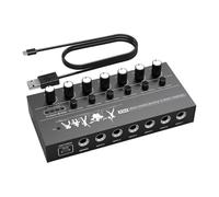 Easily Connect For Microphones, Instruments, and More With This Professional Grade Mini Mixer Featuring Up to 8 Channels (6 Channel)