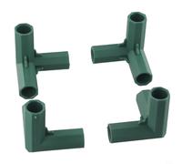 Easily Connect Plastic, PVC, and Metal Pipes with Green Garden Greenhouse Pole Joints(A)