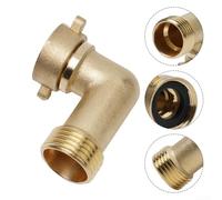Easily Connect Your RV's Water Hoses with this Reliable Solid Brass 90 Degree Angle Joint