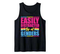 Easily Distracted by All Genders LGBTQ+ Pansexual Pride CSD Tank Top