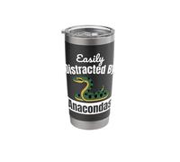 Easily Distracted By Anacondas Snake Cute Stainless Steel Insulated Tumbler