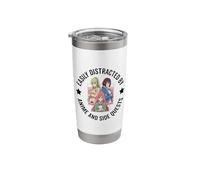 Easily Distracted By Anime and Side Quests Video Game Manga Stainless Steel Insulated Tumbler