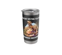 Easily Distracted by Bearded Dragons. Bearded Dragon Stainless Steel Insulated Tumbler