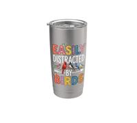 Easily Distracted By Birds Birdwatching Birding Nerd Stainless Steel Insulated Tumbler