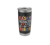 Easily Distracted By Birds Birdwatching Birding Nerd Stainless Steel Insulated Tumbler