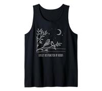 Easily Distracted By Birds - Minimalist Birdwatcher Tank Top