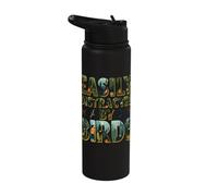 Easily Distracted by Birds Stainless Steel Insulated Water Bottle