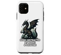 Easily Distracted By Books & Dragons Case for iPhone 11