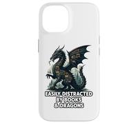 Easily Distracted By Books & Dragons Case for iPhone 14