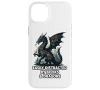 Easily Distracted By Books & Dragons Case for iPhone 14 Plus