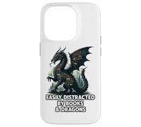 Easily Distracted By Books & Dragons Case for iPhone 14 Pro