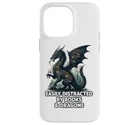 Easily Distracted By Books & Dragons Case for iPhone 14 Pro Max