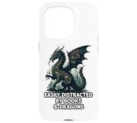 Easily Distracted By Books & Dragons Case for iPhone 15 Pro