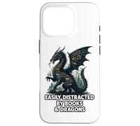 Easily Distracted By Books & Dragons Case for iPhone 16 Pro