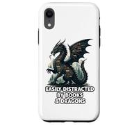 Easily Distracted By Books & Dragons Case for iPhone XR
