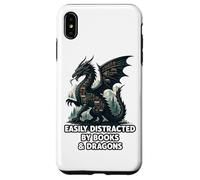Easily Distracted By Books & Dragons Case for iPhone XS Max