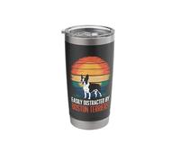 Easily Distracted by Boston Terriers Stainless Steel Insulated Tumbler