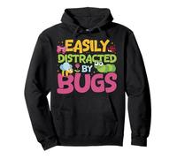 Easily Distracted By Bugs - Cute Kids Design Pullover Hoodie