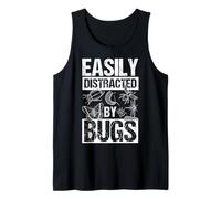 Easily Distracted by Bugs Funny Insect Science Tank Top