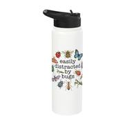 Easily Distracted By Bugs Stainless Steel Insulated Water Bottle