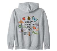 Easily Distracted By Bugs Zip Hoodie