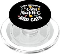 Easily Distracted By Card Making And Cats Crafter PopSockets PopGrip for MagSafe