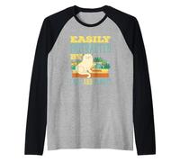 Easily Distracted by Cats and Plants Plant Lover Raglan Baseball Tee