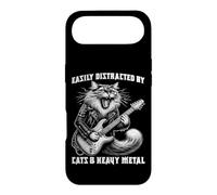 Easily Distracted By Cats & Heavy Metal - Funny Rock Cat Case for iPhone Air