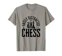 Easily Distracted By Chess Funny Chess Player T-Shirt