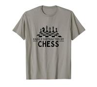Easily Distracted By Chess Funny Chess Player T-Shirt
