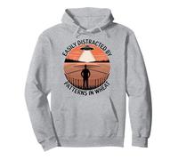 Easily Distracted By Circular Patterns in Wheat Crop Circle Pullover Hoodie