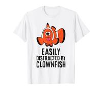 Easily Distracted by Clownfish Funny Clownfish T-Shirt
