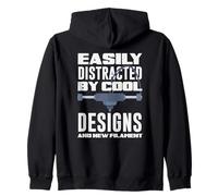 Easily Distracted By Cool Designs And New Filament Zip Hoodie