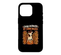 Easily Distracted By Corn Mazes Deer Fall Farm Women Case for iPhone 16 Pro
