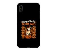 Easily Distracted By Corn Mazes Deer Fall Farm Women Case for iPhone XS Max