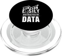 Easily distracted by data Analysis Geek Scientist Analyst PopSockets PopGrip for MagSafe