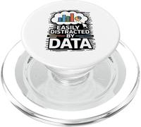 Easily Distracted By Data Insights PopSockets PopGrip for MagSafe