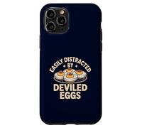 Easily Distracted by Deviled Eggs Funny Foodie Snack Humor Case for iPhone 11 Pro