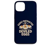 Easily Distracted by Deviled Eggs Funny Foodie Snack Humor Case for iPhone 13