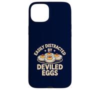 Easily Distracted by Deviled Eggs Funny Foodie Snack Humor Case for iPhone 15 Plus