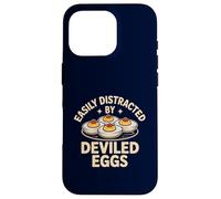 Easily Distracted by Deviled Eggs Funny Foodie Snack Humor Case for iPhone 16 Pro