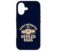 Easily Distracted by Deviled Eggs Funny Foodie Snack Humor Case for iPhone 17