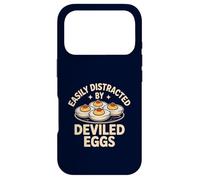 Easily Distracted by Deviled Eggs Funny Foodie Snack Humor Case for iPhone 17 Pro
