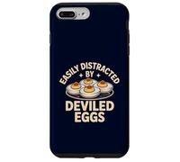Easily Distracted by Deviled Eggs Funny Foodie Snack Humor Case for iPhone 7 Plus/8 Plus
