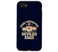 Easily Distracted by Deviled Eggs Funny Foodie Snack Humor Case for iPhone SE (2020) / 7/8