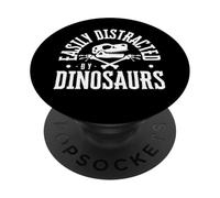 Easily Distracted By Dinosaurs Paleontology Paleontologist PopSockets Adhesive PopGrip