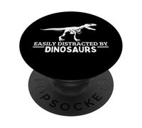 Easily Distracted By Dinosaurs Paleontology Paleontologist PopSockets Adhesive PopGrip