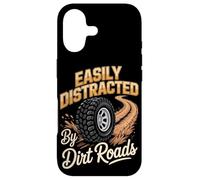 Easily Distracted By Dirt Roads Funny Off-Road Saying Case for iPhone 17