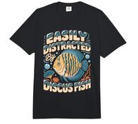 Easily Distracted By Discus Fish Comfort Colors Adult Heavyweight T-Shirt