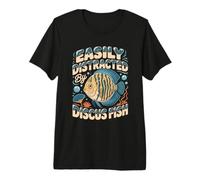 Easily Distracted By Discus Fish Premium T-Shirt